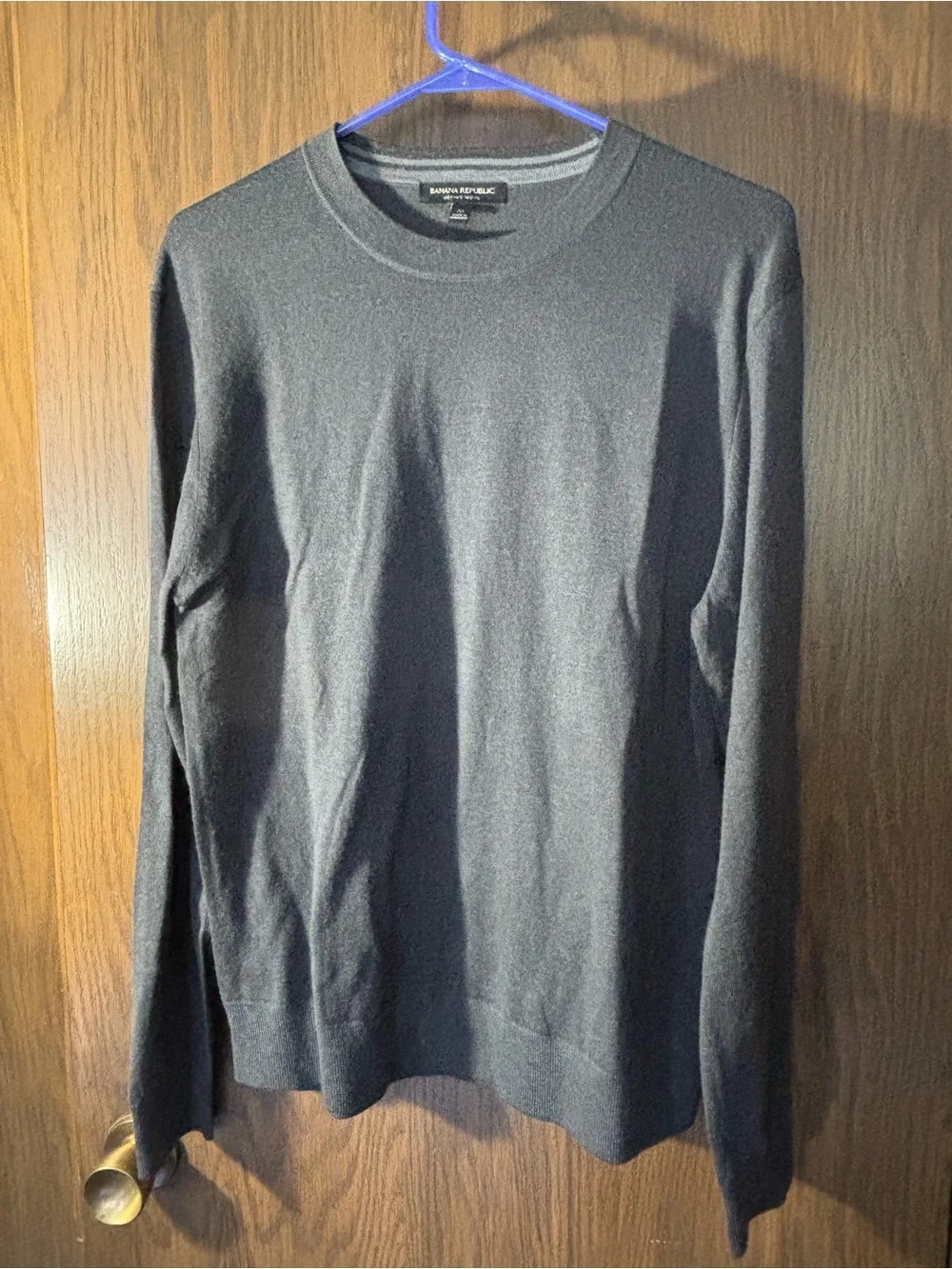 Banana Republic Merino Wool Gray Crewneck Sweater